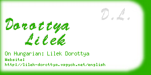 dorottya lilek business card